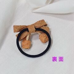 夏向き☀️女の子用 髪留め🎀天然素材タイプ♻️１〜２回使用したのみの画像