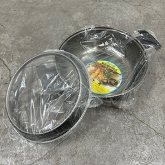 昭和レトロ ツバメ印 さざ波 天ぷら鍋 未使用 紙箱 当時…