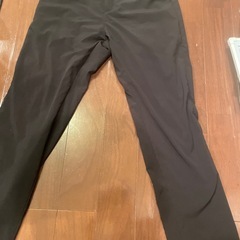 ブラック　ワークパンツ ゴムウエスト　股下72cm