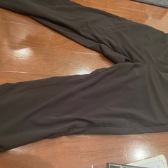 ブラック　ワークパンツ ゴムウエスト　股下72cmの画像