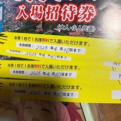 大分県　別府ラクテンチ　入園無料　チケット