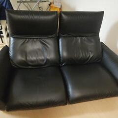 【無料】黒のソファー2名用