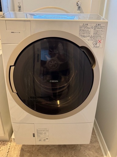 4/30まで！TOSHIBA ドラム式洗濯機　TW-117A6L（W ）