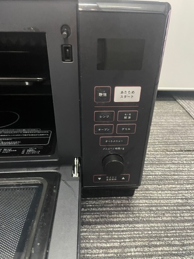 配送可能　保証付き　2022年製【YAMAZEN】オーブンレンジPPRK-F250TSV BLACK
