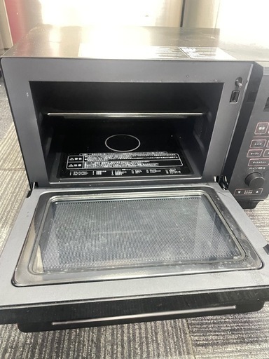 配送可能　保証付き　2022年製【YAMAZEN】オーブンレンジPPRK-F250TSV BLACK
