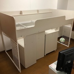 ニトリ ロフトベッド 学習机 システムベッド
