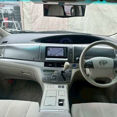 トヨタ　エスティマ　ハイブリッド　2.4　4WD　両側電動スライドドア　車検付き　地デジ　100V電源の画像