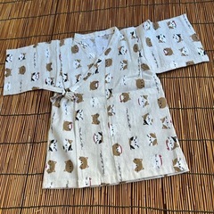 ネコ柄 🐈手ぬぐい甚平上だけ❣️