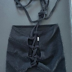 SHEIN  紐付き　チューブトップ　xsの画像