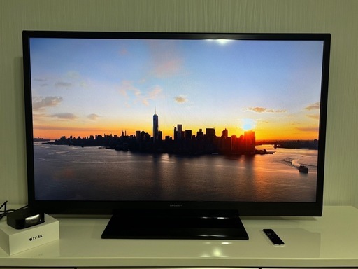 【受付停止中】52インチアメリカンテレビとApple TV 4Kセット