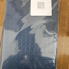 紺色カーテン、レースカーテンセット