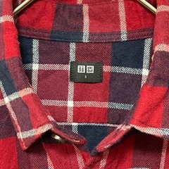 【ユニクロ UNIQLO】メンズ チェック シャツ S の画像