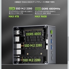 GMKtec ミニPC NUCBOX M7 メモリ16Gの画像