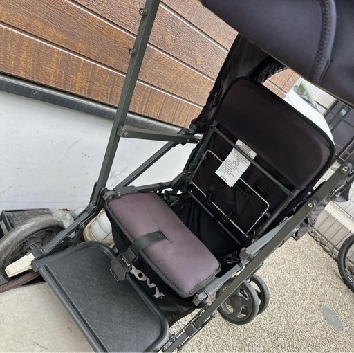 joovy ジュービー 二人乗り 黒 定価3万円 人気 (ふじ子) 藤が丘