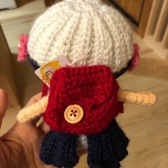 手編みのぬいぐるみの画像