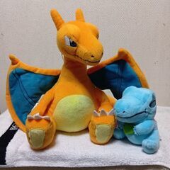 ポケモン　リザードン＆ワニノコぬいぐるみ