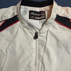 MIZUNO ミズノ  半袖 ハーフジップ ウィンドブレーカー サイズMの画像
