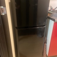 Haier 右開き 冷蔵庫 121L ブラックの画像