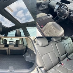 ★車検付★プリウスα 1.8S ハイブリッドバッテリー交換済み　パノラマルーフ　アルパイン9インチナビ　バックモニター　Bluetoothオーディオの画像