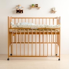 美品✴︎石崎家具✴︎ベビーベッド✴︎ナチュラル