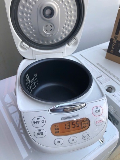 炊飯器 ヤマダ YAMADASELECT YECM10G1 5合炊き W 5合　2020年