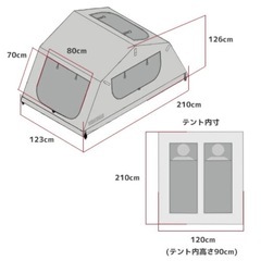 ルーフテント YAKIMA（ヤキマ）スカイライズ サイズS  ルーフトップテントの画像