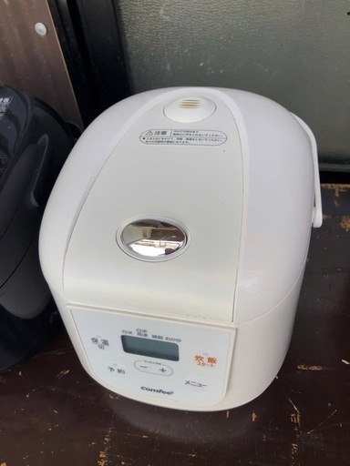COMFEE' 炊飯器 3.5合 一人暮らし用 保温・予約機能 炊き分けメニュー4種搭載 黒厚釜 コンパクト 持ち運び便利 玄米 ホワ