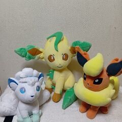 ポケモンキャラクター3体ぬいぐるみ