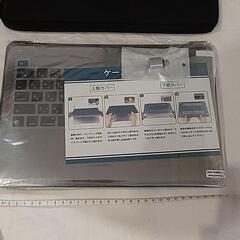 大特価❕新品❕MacBook用❤️ケース 21×31cm キーボードカバー付き グレー 0510の画像