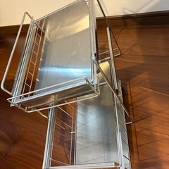 シルバー二段棚