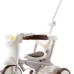 三輪車 iimo02 ジェントル・ホワイト　手押し　