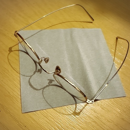 JINS 伊達メガネ　度なし　だてめがね　ゴールド