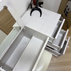 【取引決定】ニトリドレッサーデスク　ホワイトウォッシュの画像