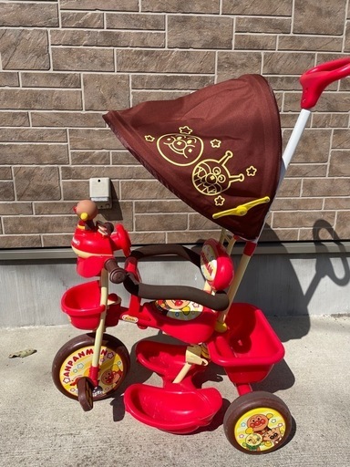 アンパンマン三輪車 (ゆり) 名取の三輪車の中古あげます・譲り