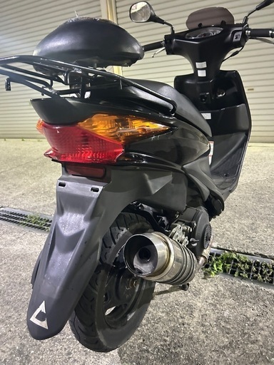 堺市南区発　スズキ　アドレスv125s 社外マフラー　バックレスト　実働　格安　配送可