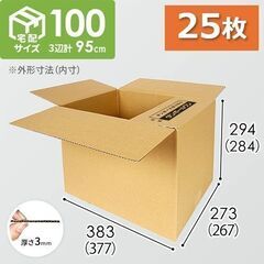 ダンボール箱　100サイズ　25枚