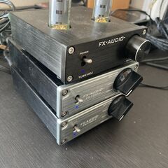 ①FX-AUDIO モノラルアンプ２個　　真空管プリアンプ１個　綺麗ですの画像