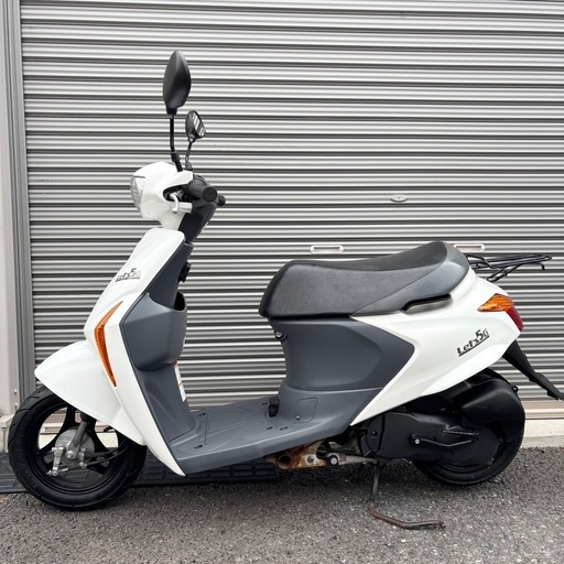 4033.上位グレード　レッツ5G バッテリー、ミラー新品　盗難防止アラーム付属　千葉県柏市　即日配送、自走引き取りも可能