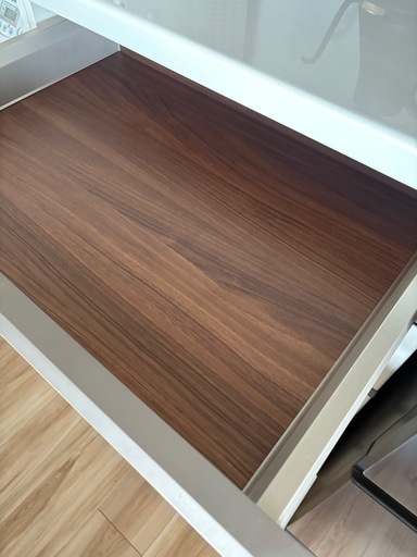 【美品】PamounaパモウナAS食器棚パールホワイト110cm