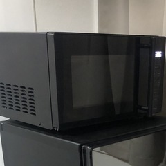 ⚫︎a-stage⚫︎ シンプル電子レンジ　ブラック