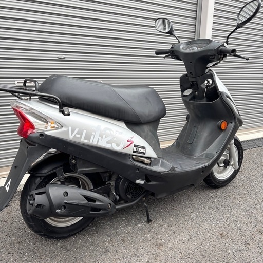 4035.格安小型　V-LINK125 バッテリー新品、ライトLED 千葉県柏市　即日配送、自走引き取りも可能