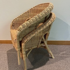 IKEA ラタン子供イスの画像