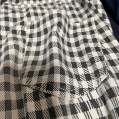 【断捨離】レディースLサイズ🌟白🤍黒チェック柄の画像
