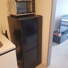 106L 直冷式2ドア冷蔵庫 Nグラシア BK