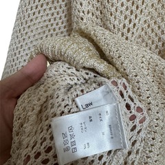 【Eimee Law】 箔プリントメッシュニット サイズ38の画像