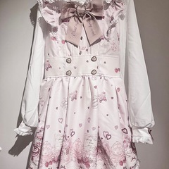 【新品級】LIZ LISA 人気アフタヌーンティーセットアップ ピンク 試着のみの画像