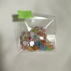 ハイビスカス、亀ネイルパーツの画像