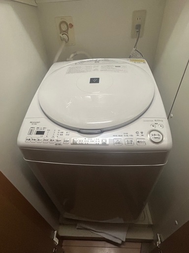 【最終値下げ】洗濯乾燥機　シャープ2023年製　洗濯8kg 乾燥4.5kg