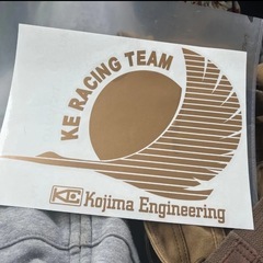 小嶋エンジニアリング、KEレーシングチーム、三色鶴、希少、当時物 希少、定番ステッカー、小嶋エンジニアリングステッカー