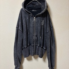 定価1万円　KsG ウォッシュドロゴジップパーカー